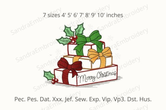 Coquette Bow Merry Christmas Embroidery Review
