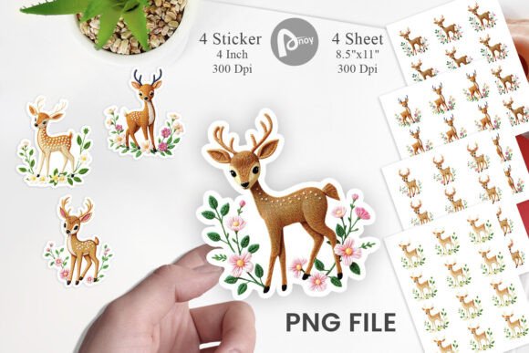 Deer Embroidery Sticker Review for Boutique Apparel