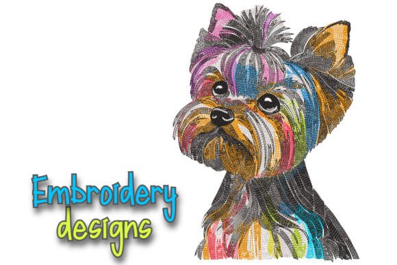 Dog Machine Embroidery, Yorkshire Terrier Review