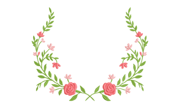 Floral Embroidery Frame Design Roses Review