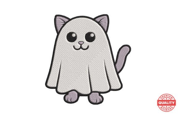 Ghost Cat Costume Embroidery Review