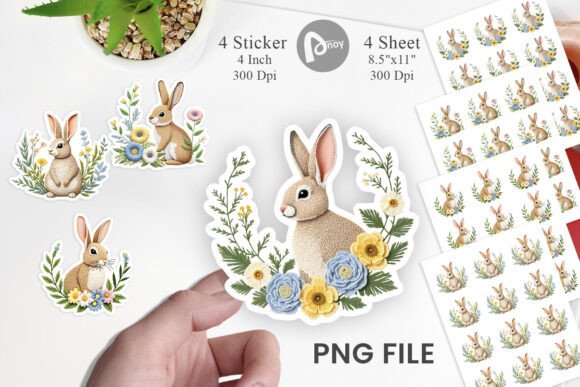 Rabbit Embroidery Sticker Review for Boutique Sweatshirts