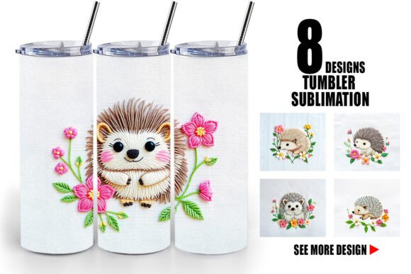 Tumbler Hedgehog Embroidery Review